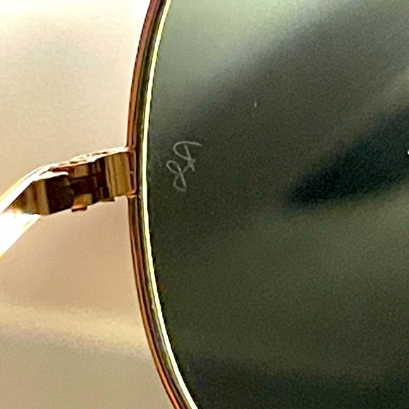 🆕 Ray-Ban RB3561 THE GENERAL Custom Sunglasses. Gold Frame, Polarized Green Lens - Picture 15 of 16
